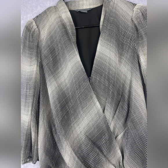 A/X Armani Exchange Black and White Fit and Flare Mini Dress Size 10 - Picture 2 of 9